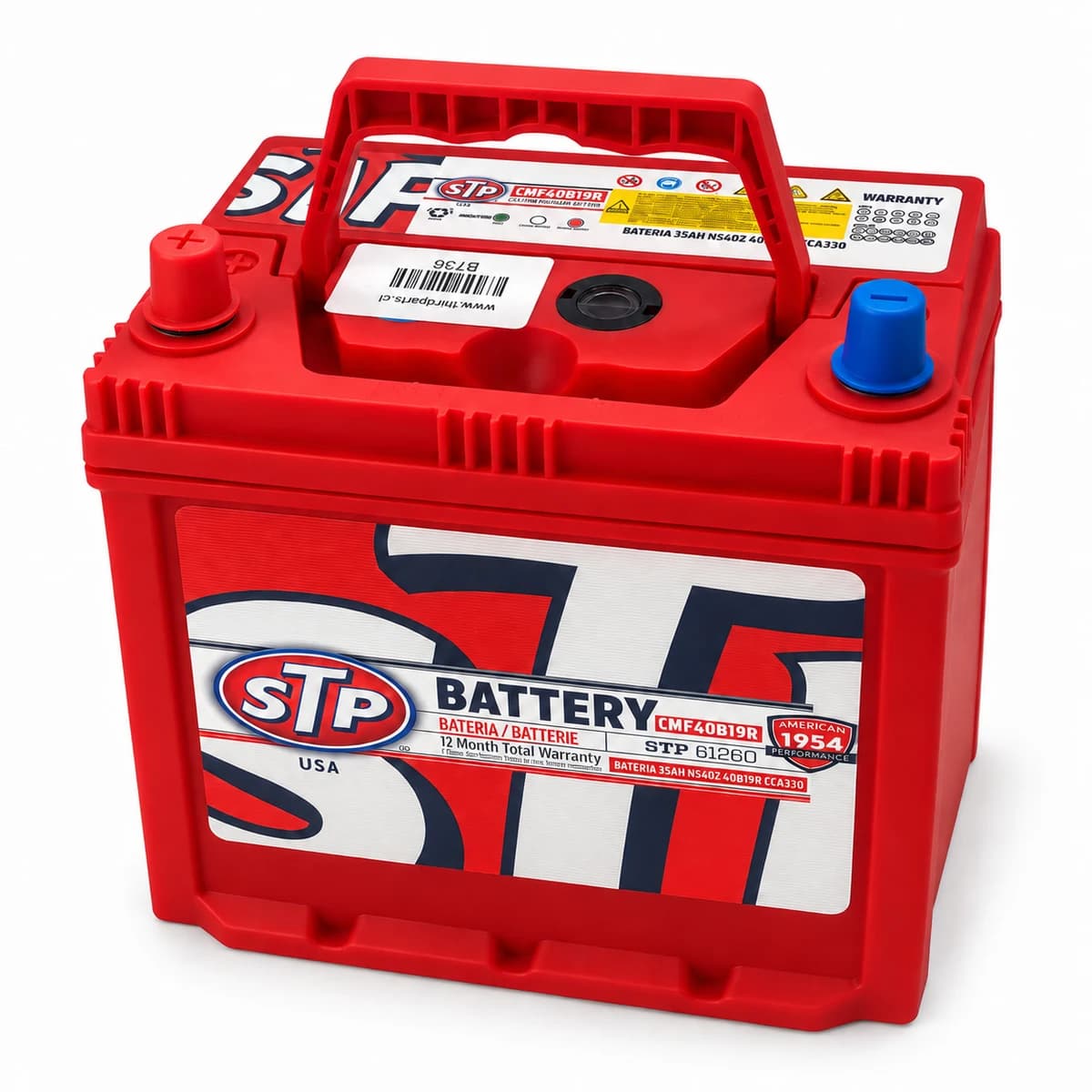 BATERIA 35AH 40B19R  CCA330 (+-) L187-AN127-A STP - vista principal