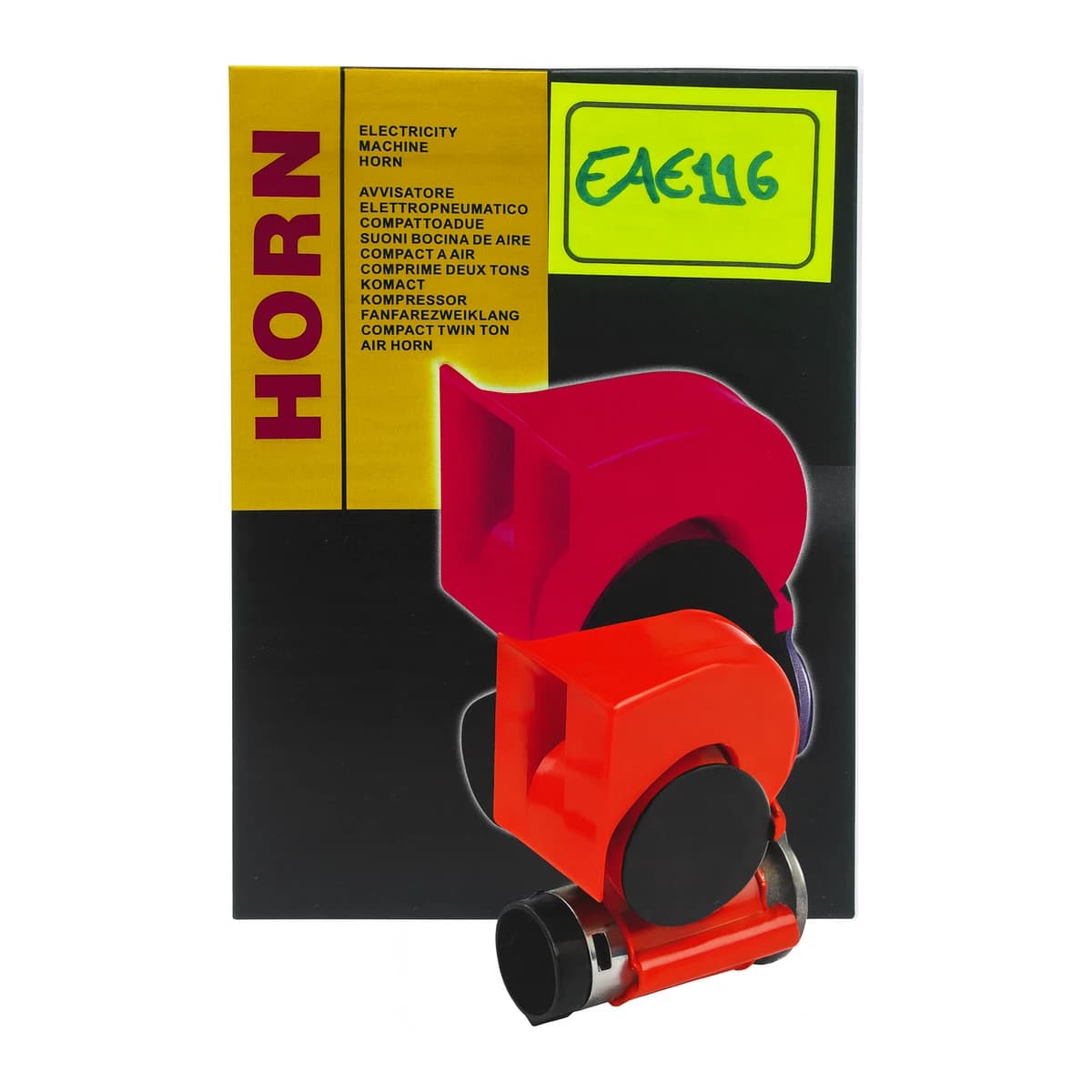 BOCINA DE AIRE COMPACTA ROJA - vista principal