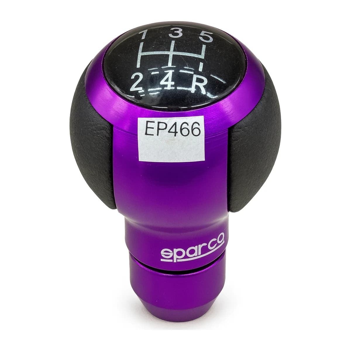 POMO DE PALANCA DE CAMBIOS ESFERICO ECOCUERO ALUMINIO MORADO 5VRA - vista principal