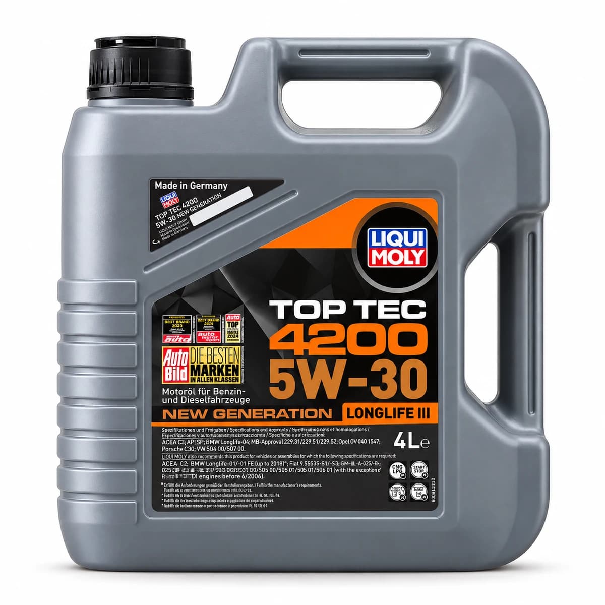 ACEITE 5W-30 LIQUI MOLY TOP TEC 4200 LONGLIFE 4L - vista principal