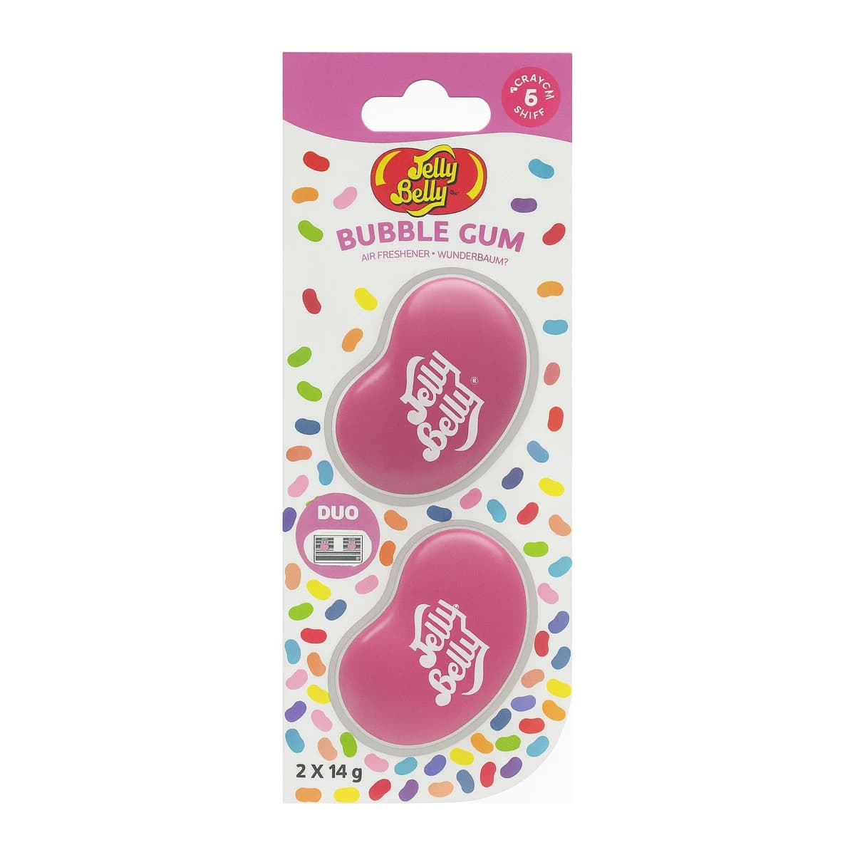 Jelly Belly Duo Vent Bubble Gum 2x14 g - vista principal