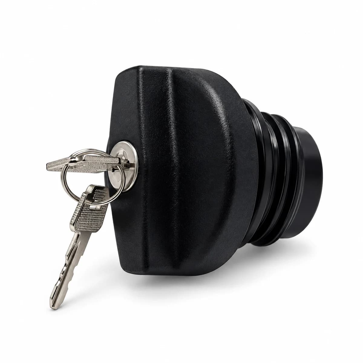 TAPA DE DEPÓSITO DE GASOLINA UNIVERSAL CON LLAVE NEGRA - vista principal
